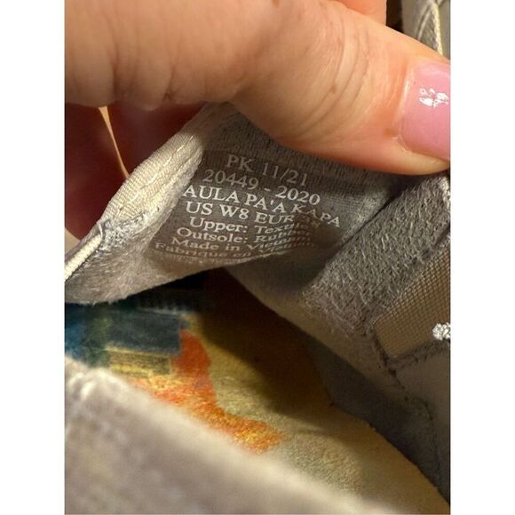 OluKai Kaula Pa'a Kapa Espadrilles Linen Slip On Womens US 8 Tan - Picture 7 of 8